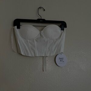 Princess Polly Cream Bustier Bra